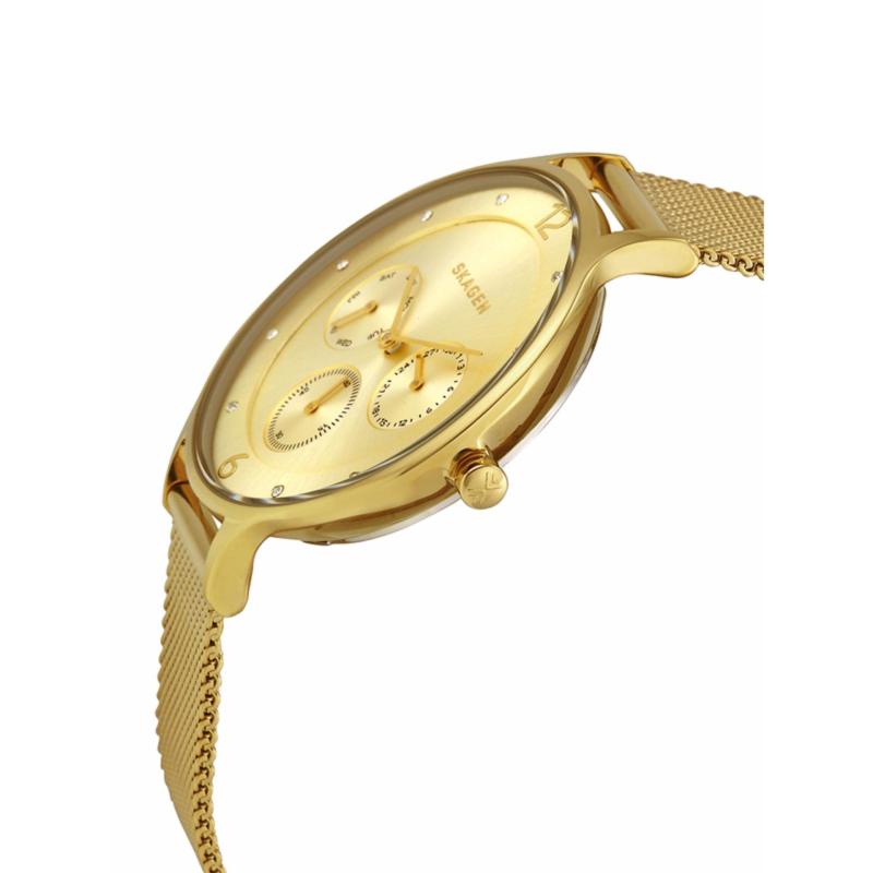 Nơi bán Đồng hồ nữ Skagen SKW2313 dây kim loại không gỉ cao cấp (Vàng) - Mặt 36mm
