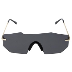 Giá Khuyến Mại European Unisex Personalized Two-beam Mirror Sunglasses (Grey Lens) – intl   crystalawaking