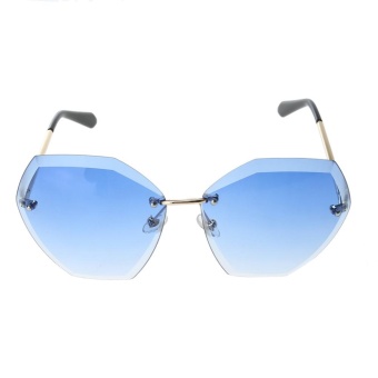 Fashion Ocean without Borders Gradient Sunglasses(Blue)-one size - intl  