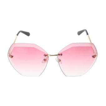 Fashion Ocean without Borders Gradient Sunglasses(Pink)-one size - intl  
