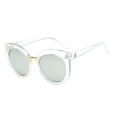 Giá Fashion Women Female Girl Lady Cat Eye Metal Sunglasses(Silver)-one size – intl   UNIQUE AMANDA