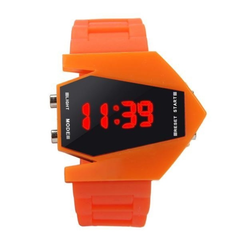 Hot Sale!Airplane Aivator Pilot LED Flashlight Sport Cuff Watch OR - intl bán chạy