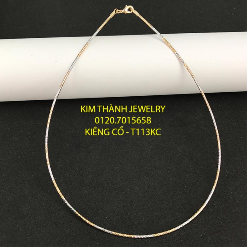 KIỀNG ĐEO CỔ NỮ 2 MÀU SỢI NHỎ - T113KC