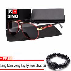 Thông tin Sp Kính mát nam cao cấp thời trang Sino SN007 (đỏ)+ Tặng kèm vòng tay phong thủy   Slim1991