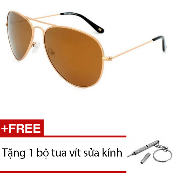 Giá bán Kính mát nam Exfash EF4025 C07 (trà) + Tặng 1 bộ tua vít sửa kính