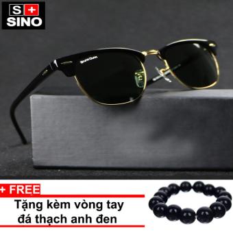 Kính mát nam Sino thời trang SN868+ Tặng kèm vòng tay thạch anh đen  
