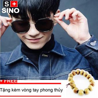 Kính mát Unisex Sino S07-1044+Tặng kèm vòng tay phong thủy  