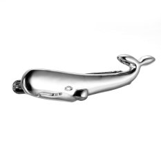 Giá MagiDeal Elegant Practical Animal Swimming Whale Brass Tie Pinch Clips Clasp Silver – intl MagiDeal
