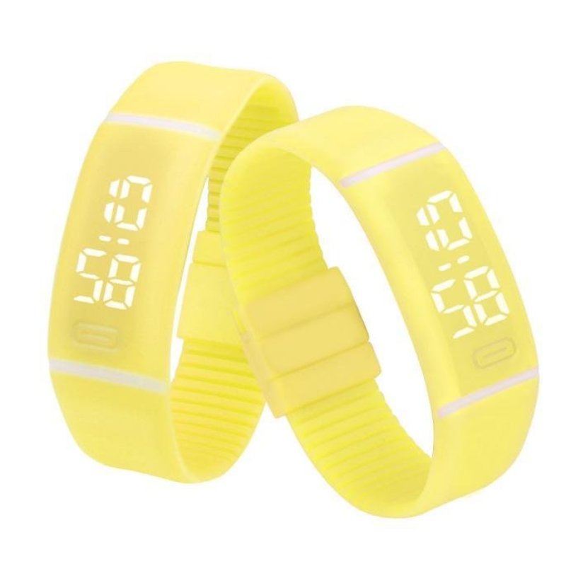 Mens Womens Rubber LED Watch Date Sports Bracelet Digital Wrist
Watch - intl bán chạy