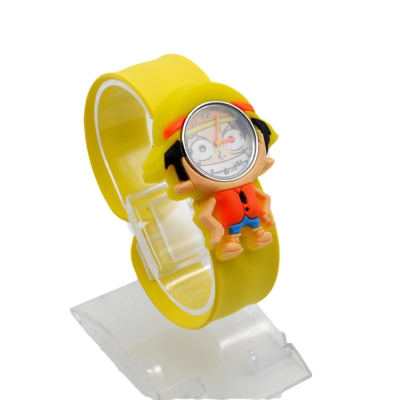 Nơi bán Moonar Cartoon Slap Watch For Children Cartoon Snap Wristwatch ( Luffy ) - intl