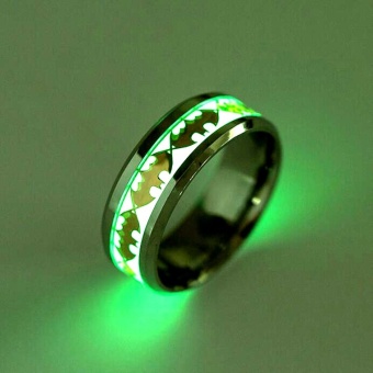 Newest New Fashion Retro Luminous Men Ring Stainless Steel Batman Men's Ring Wedding Jewelry for Women Metal Material Bijoux Rings...