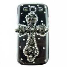 Báo Giá niceEshop 3D Vintage Cross Bling Diamond Crystal Hard Case Cover for Samsung Galaxy S3 i9300 – Intl niceE shop