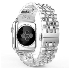 Bảng Giá niceEshop Apple Watch Band Stainless Steel Link Bracelet Double Button Folding Clasp Replacement Strap For Apple Watch 42mm Silver – intl   niceE shop
