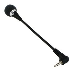Giá Khuyến Mại niceEshop Black Mini 3.5mm Flexible Microphone Mic for PC Laptop Skype   niceE shop