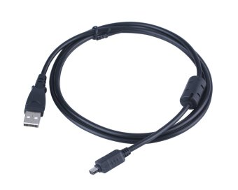 niceEshop CB-USB5 USB6 USB Data Cable Cord For Olympus Digital Camera (Black,1.5M)  