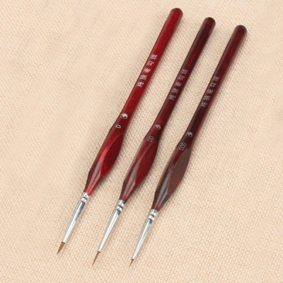 Paint Brush Set Professional Sable Hair Detail Miniature Art Nail Brushes - intl  