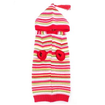 Pet Puppy Warm Jumper Sweater Knit Sweater (Red) - intl