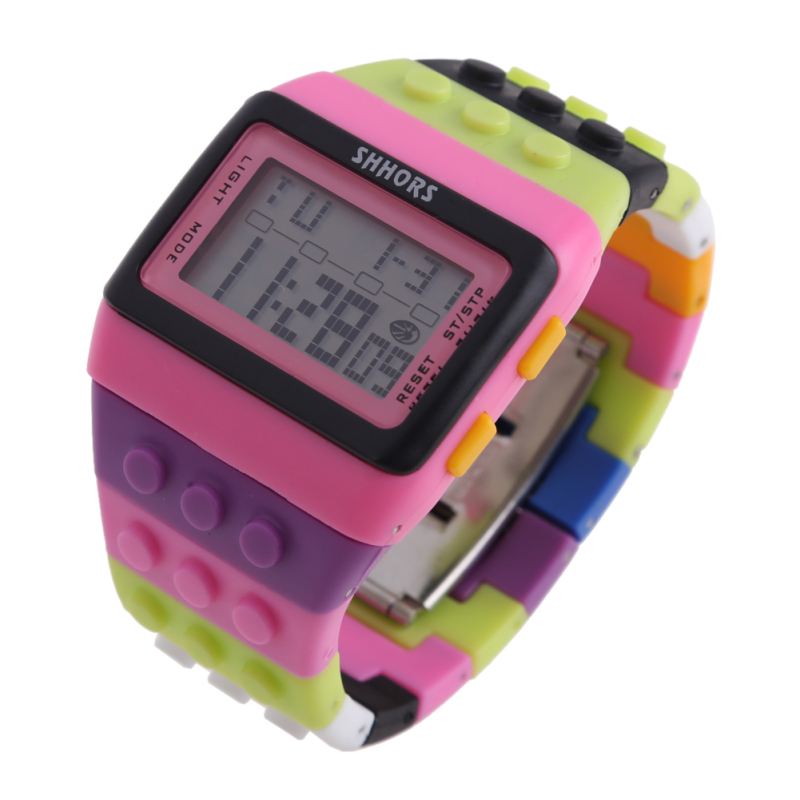 Retro Chic Unisex Digital Constructor Multi Function Watch Sports I - bán chạy