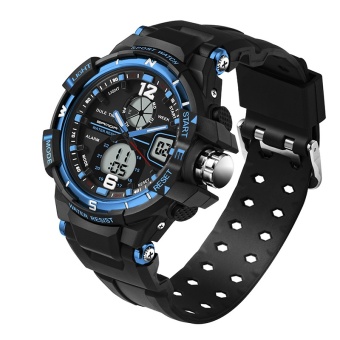 SANDA Luxury Brand Waterproof Men's Watch Jam Tangan es Rubber Quartz Army Military Sport Watch Jam Tangan Male 289 -...