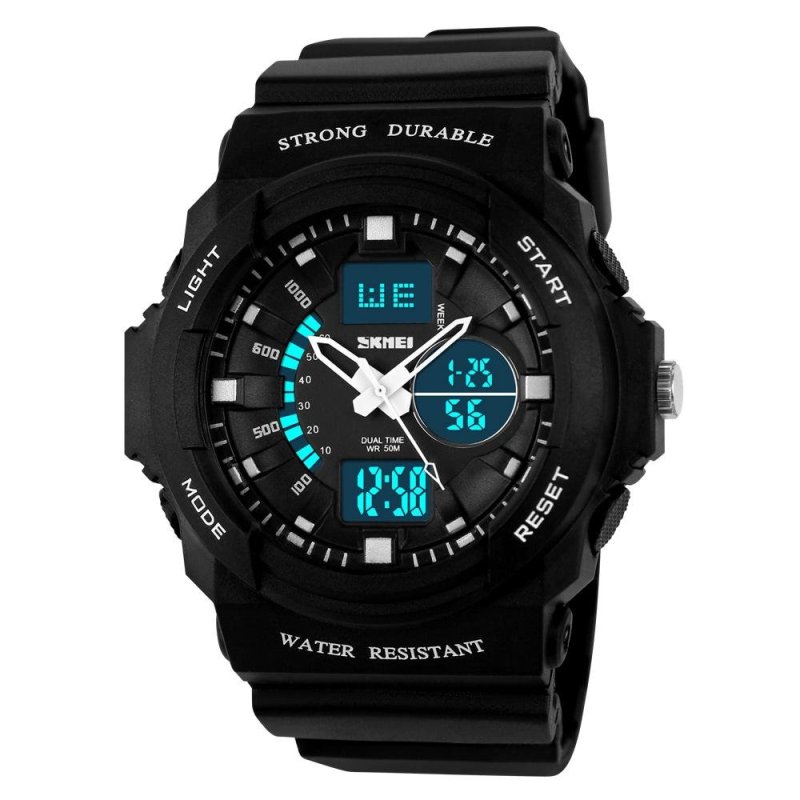 SKMEI Brand Mens Rubber Strap Digital LED Quartz Dual Time Display
Sports Watches - intl bán chạy
