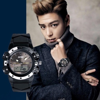 SKMEI Brand Womens Watches Dual Time High Quality Quartz-Digital Wristwatch Excellent 5ATM Water Resistant Analog-Digital Watch 0821 - intl  