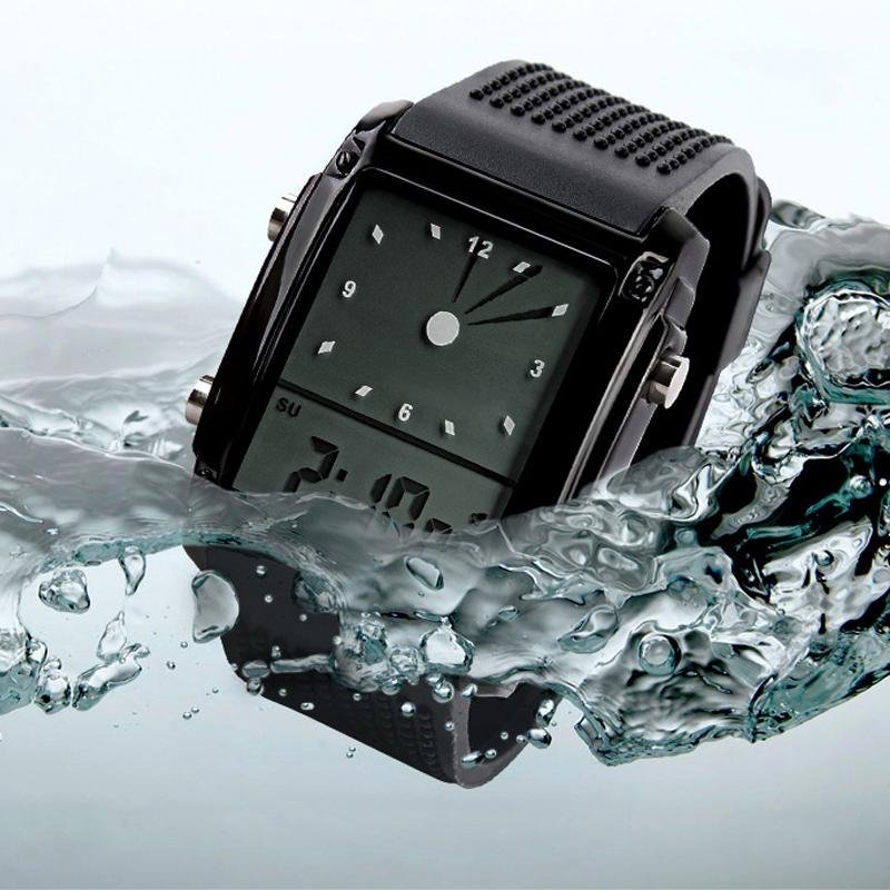 Nơi bán SKMEI Quartz Wristwatch LED Digital Analog Waterproof Digital Watch
Black - intl