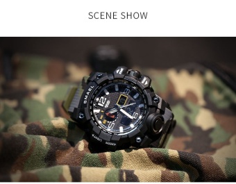 SMAEL Brand Watch Fashion army watch Men Waterpoof Camouflage Watchband Watches Men Digital Wristwatches Relogio Masculino 1545C - intl  