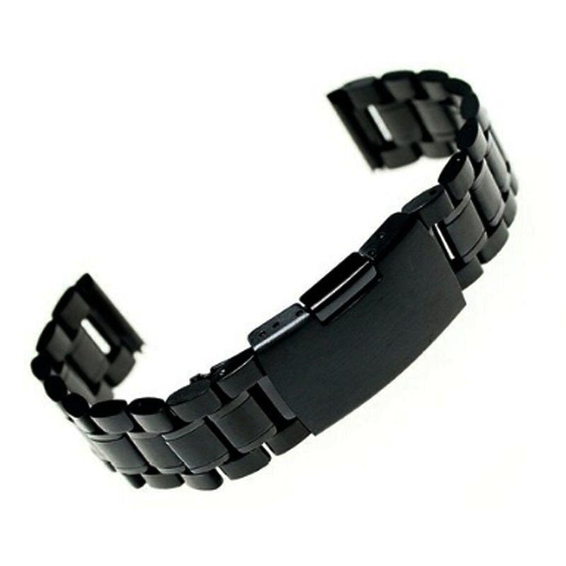 Stainless Steel Bracelet Watch Band Strap Straight End Solid Links
Black bán chạy