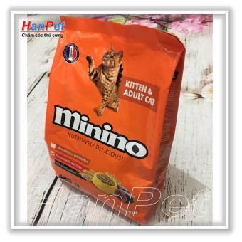 Thức ăn hạt phẩm chất Pháp Quốc cho mèo mọi lứa tuổi Minino - Gói 480g - hanpet 233  