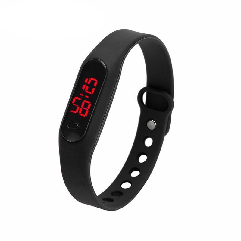 Unisex Sports Casual Date Sports Bracelet Digital Watch (Black) - intl bán chạy