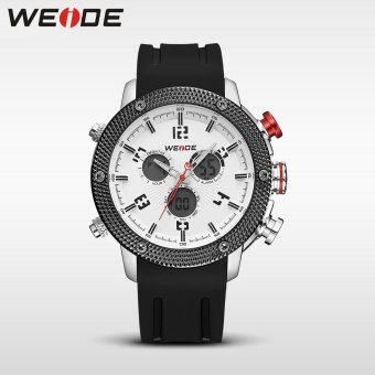 WEIDE Men's Watches Military LCD Digital Date Watches Sports Waterproof White - intl  
