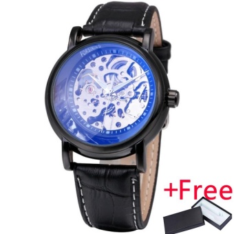 WINNER Fashion Men Watch Jam Tangan Automatic Top Popular Luxury Brand Unisex Wrist Watch Jam Tangan Blue Coat Skeleton Genuine...