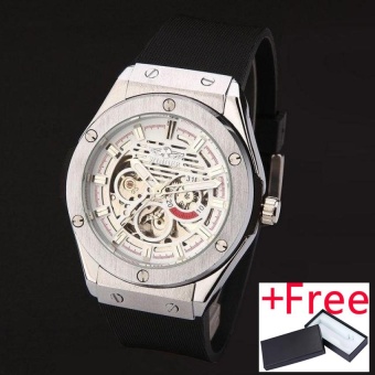 WINNER Watch Jam Tangan es men luxury brand sports casual military clock wristWatch Jam Tangan es automatic wind mechanical skeleton...