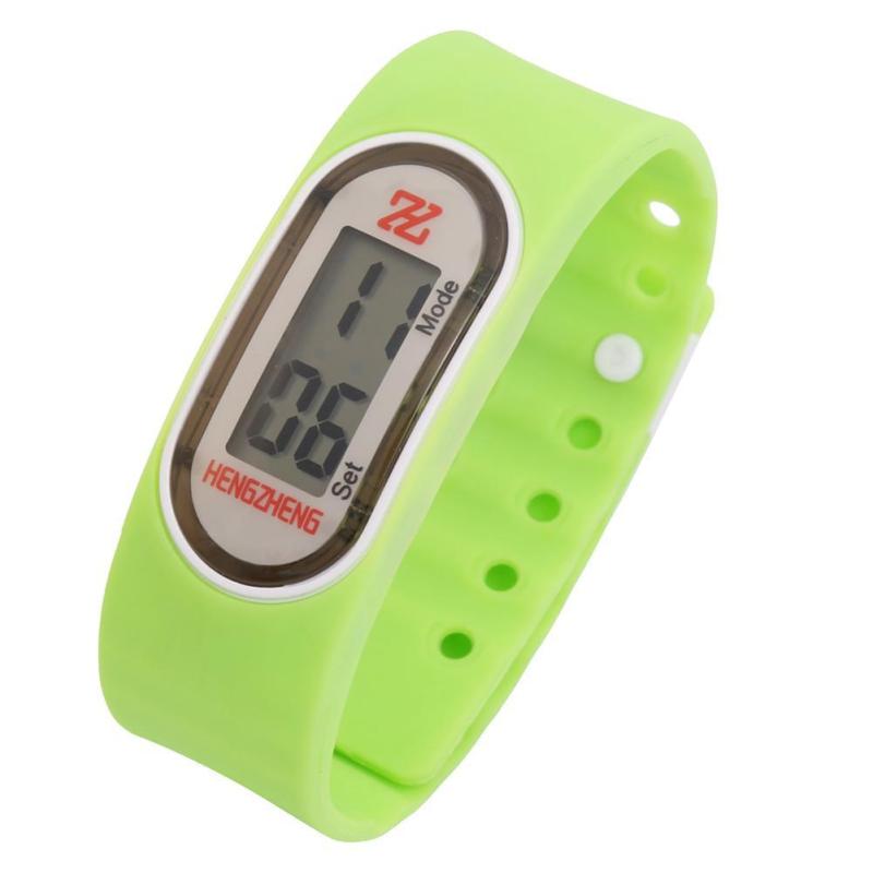 Women Men Sports Ultra Thin Silicone Digital LED Wrist Watch (Green) - intl bán chạy