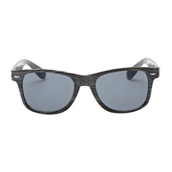 Zebra Print Wood Like Classic Sunglasses(Grey)-one size - intl  