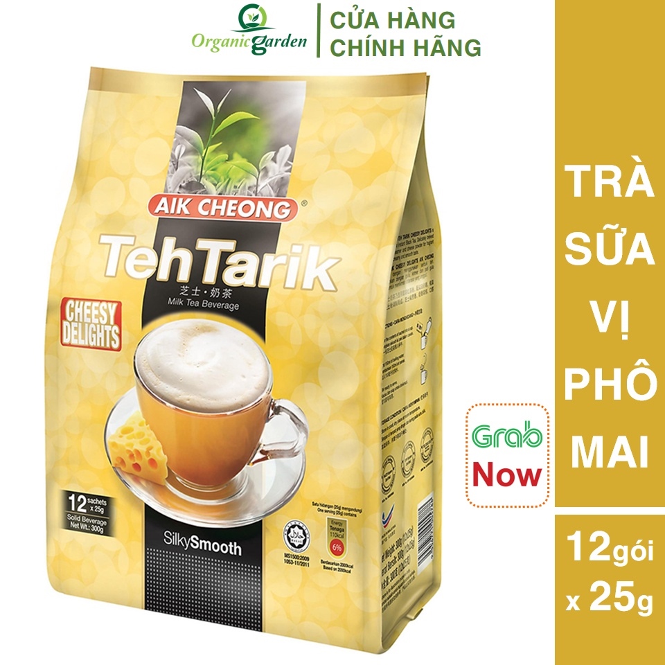 trà sữa teh tarik vị cổ điển aik cheong malaysia - teh tarik classic 3 in 1 - 600g (15 gói x 40g) 8