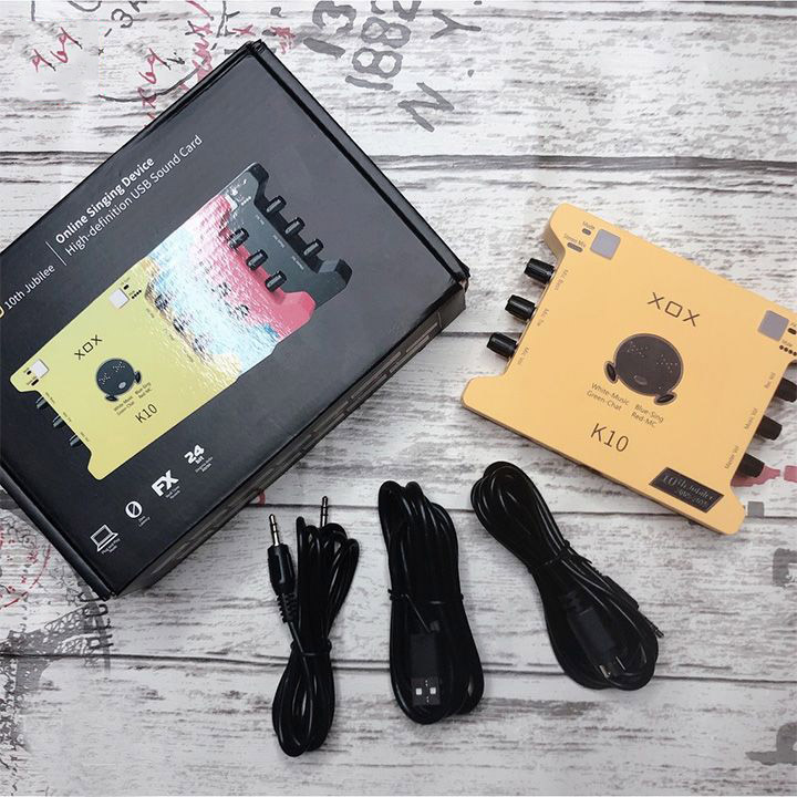 Sound card XOX K10 phiên bản - Soundcard nâng cấp mới nhất đến từ XOX