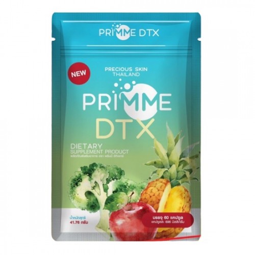 Viên uống Detox khử mỡ giảm cân thải độc Primme DTX chiếc xuất từ rau củ Thái Lan