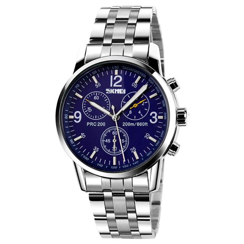 Đồng hồ nam dây inox Skmei 9070 8