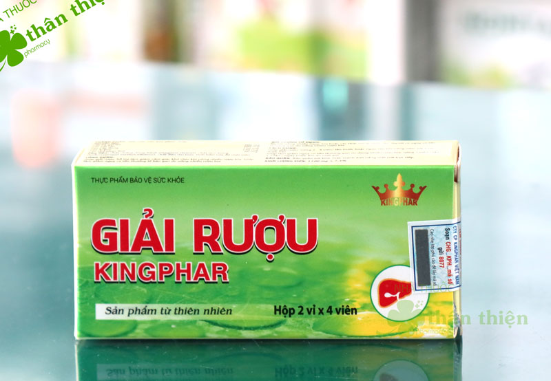 Giải rượu Kingphar, giúp giải rượu, giảm nguy cơ tổn thương tế bào gan