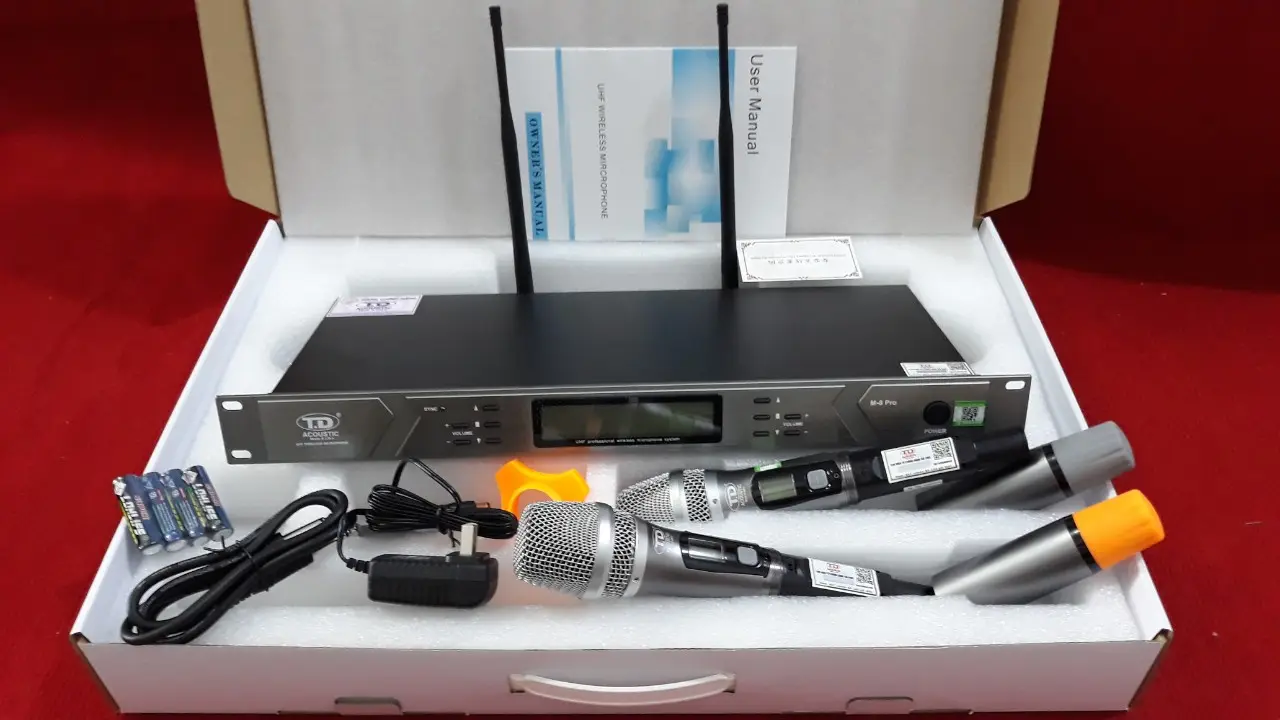 Micro Karaoke Gia Đình Loại Tốt Hát Hay Micro Không Dây TD Acoustic M-8 Pro