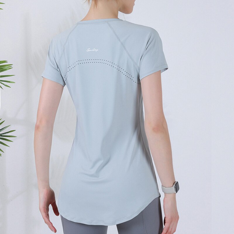 Gracelee Women Fitness Yoga Shirt Sports Gym Racer Back Running