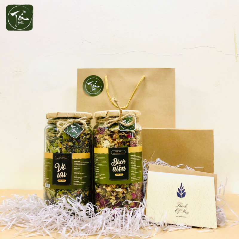 Tỏa Trà - Set quà tặng trà hoa | Vô ưu & Bách niên - set quà tặng trà hoa Tỏa Trà - Set quà tặng trà hoa | Vô ưu & Bách niên - set quà tặng trà hoa