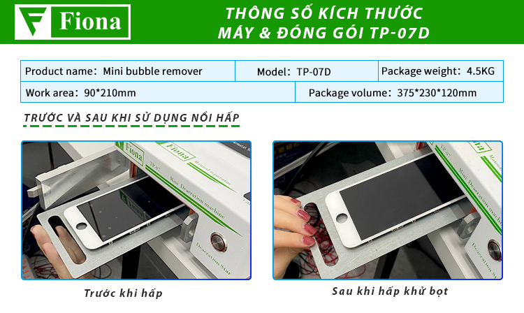 NỒI HẤP MINI MÁY SIÊU TỐC FIONA TP-07D