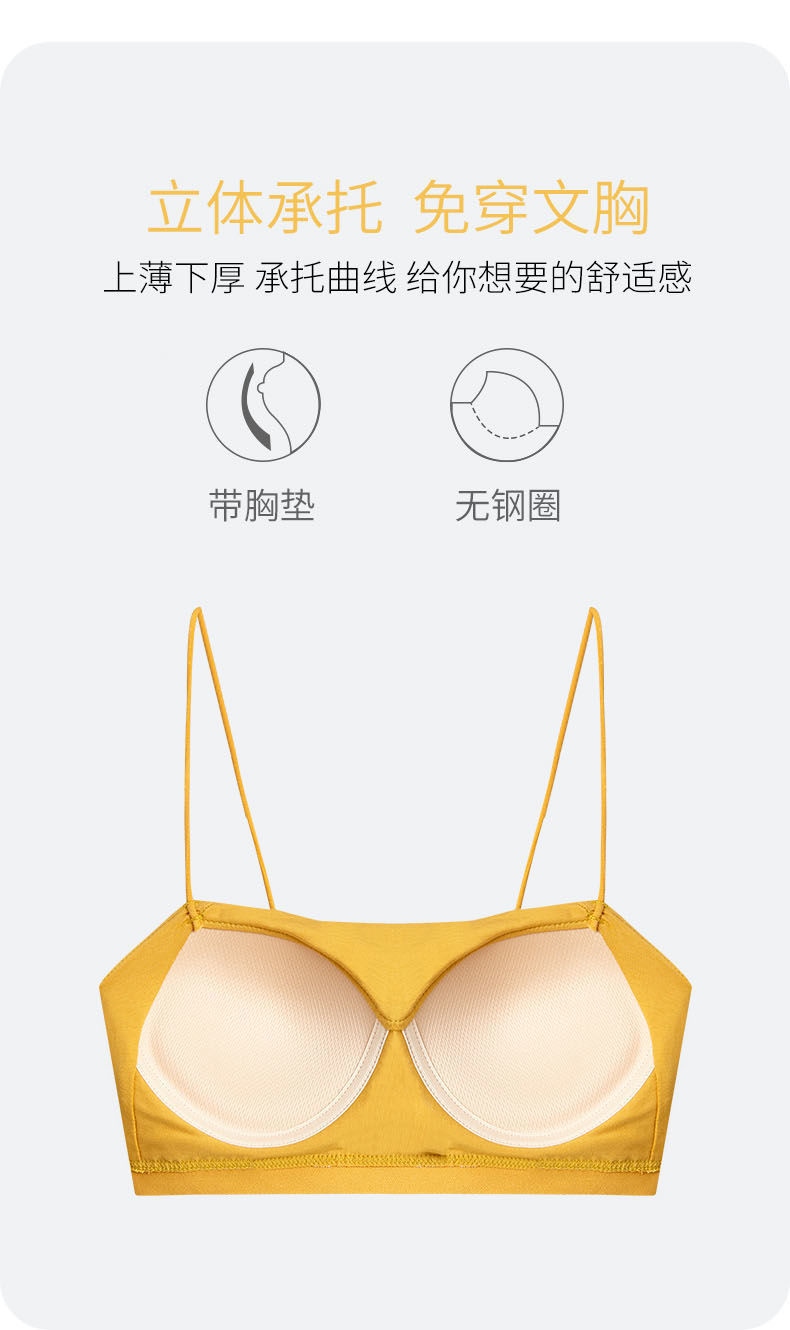 Beautiful female underwear summer thin section within the small condole take back one of the type that wipe a chest exposed render proof vest strapless bra 19