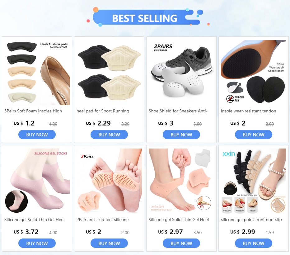 3Pairs Soft Foam Insoles High Heel Shoes Pad Heel Feet Stick Foot Pad Cushion Insoles Relieve Pain 1