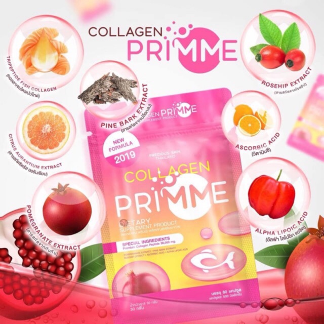 Viên uống trắng da Collagen Primme Thái Lan 1