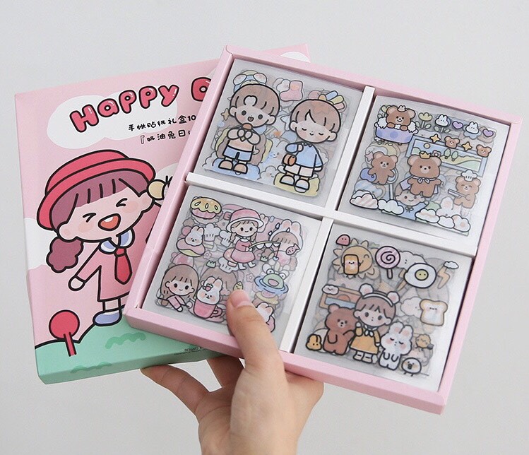 Mẫu mới] Bộ 1000 sticker cute đẹp dễ thương giá rẻ dán trang trí ...