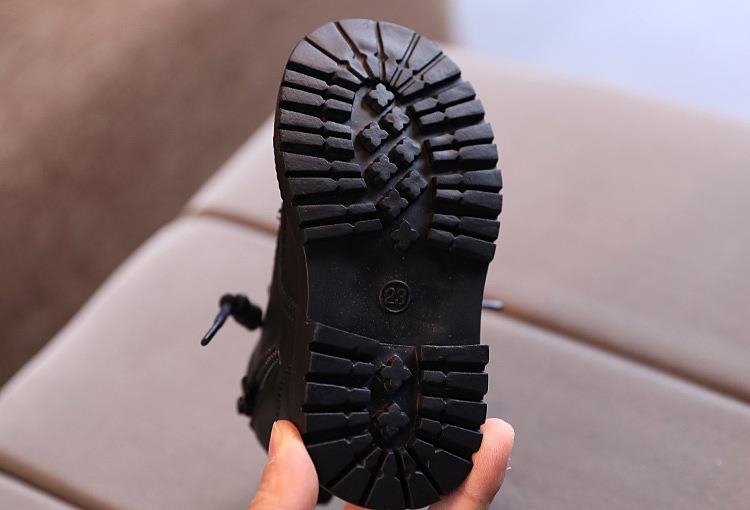 Giày Bốt Cổ Cao Kiểu Cách Hàn Quốc Dành Cho Bé Size 21-30 8