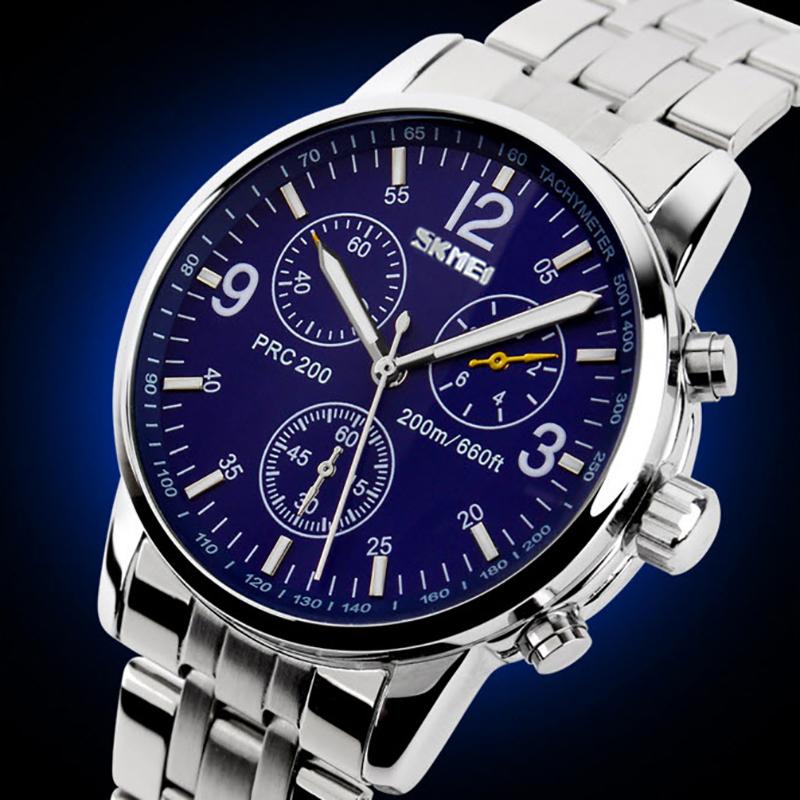 Đồng hồ nam dây inox Skmei 9070 4